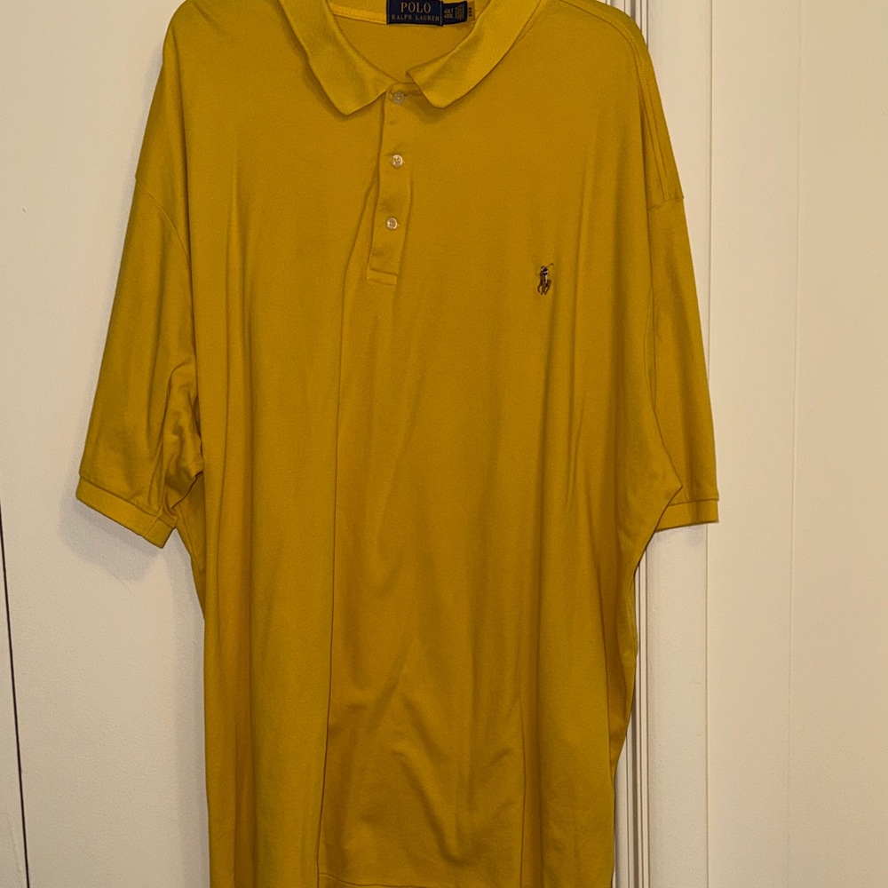 Polo Ralph Lauren Men's Mustard Polo Shirt 4xlt - image 1